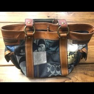 COACH denim purse